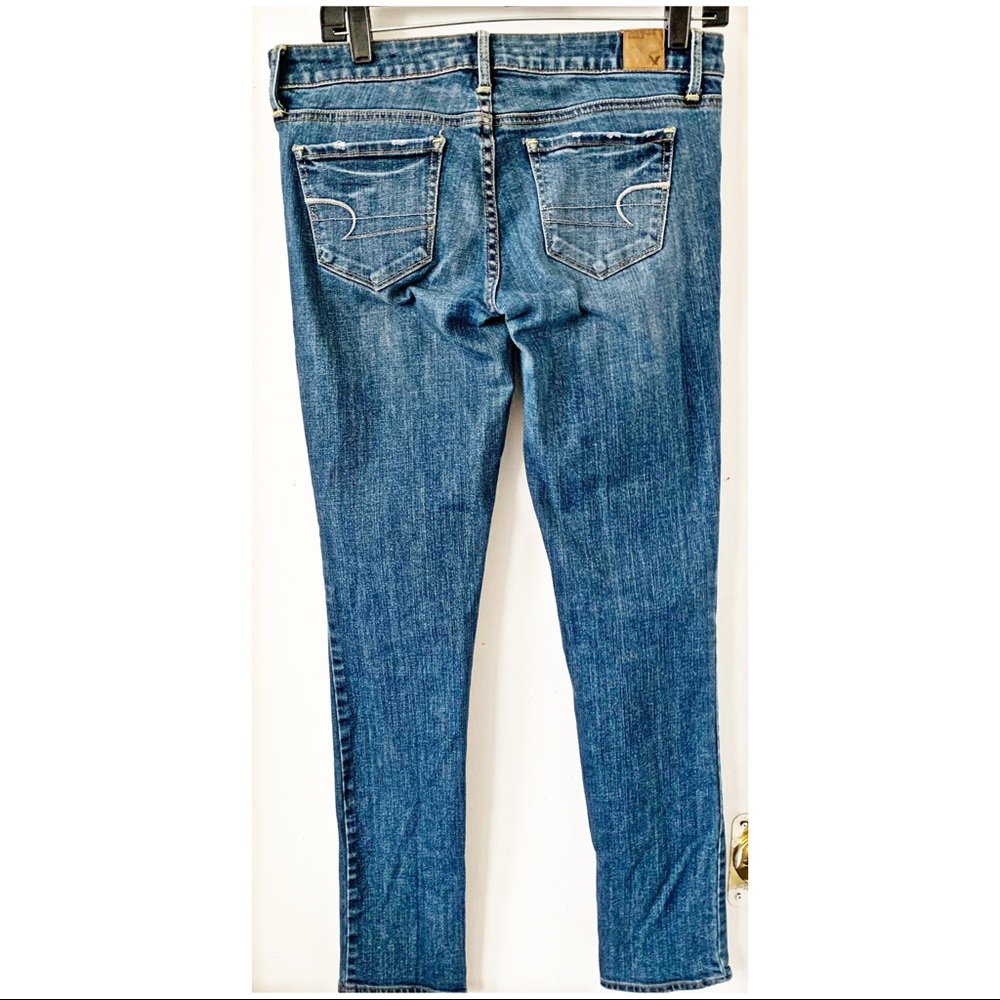 American Eagle Denim Skinny Jeans Size 6 - Picture 6 of 7